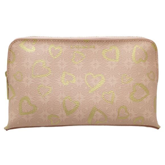 Coach Coach Waverly Heart PVC Pouch Plastic Vanity Bag in Very Good Condition - Picture 1 of 9
